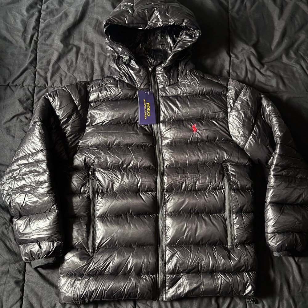 Black Ralph Lauren Hoodie Puffer